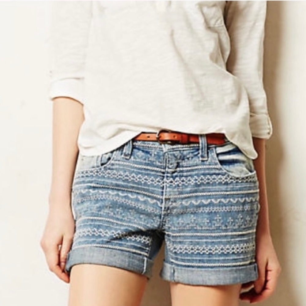 Anthropolgie Pilcro & The Letter Press Stet Jean Shorts - Picture 3 of 6
